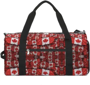 Gym Bags for Men Women Travel Duffle Bag Canadian Flag Lightweight Carryon Gymbag Sports Bag for Travel