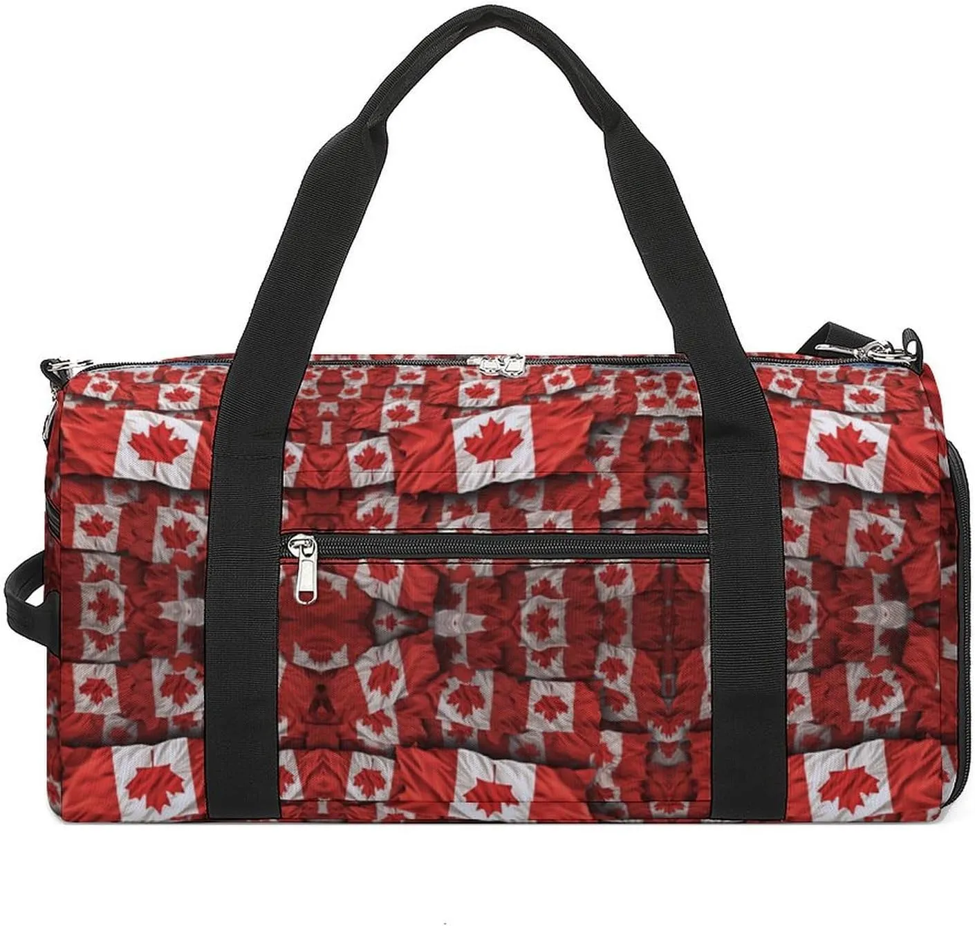 Gym Bags for Men Women Travel Duffle Bag Canadian Flag Lightweight Carryon Gymbag Sports Bag for Travel
