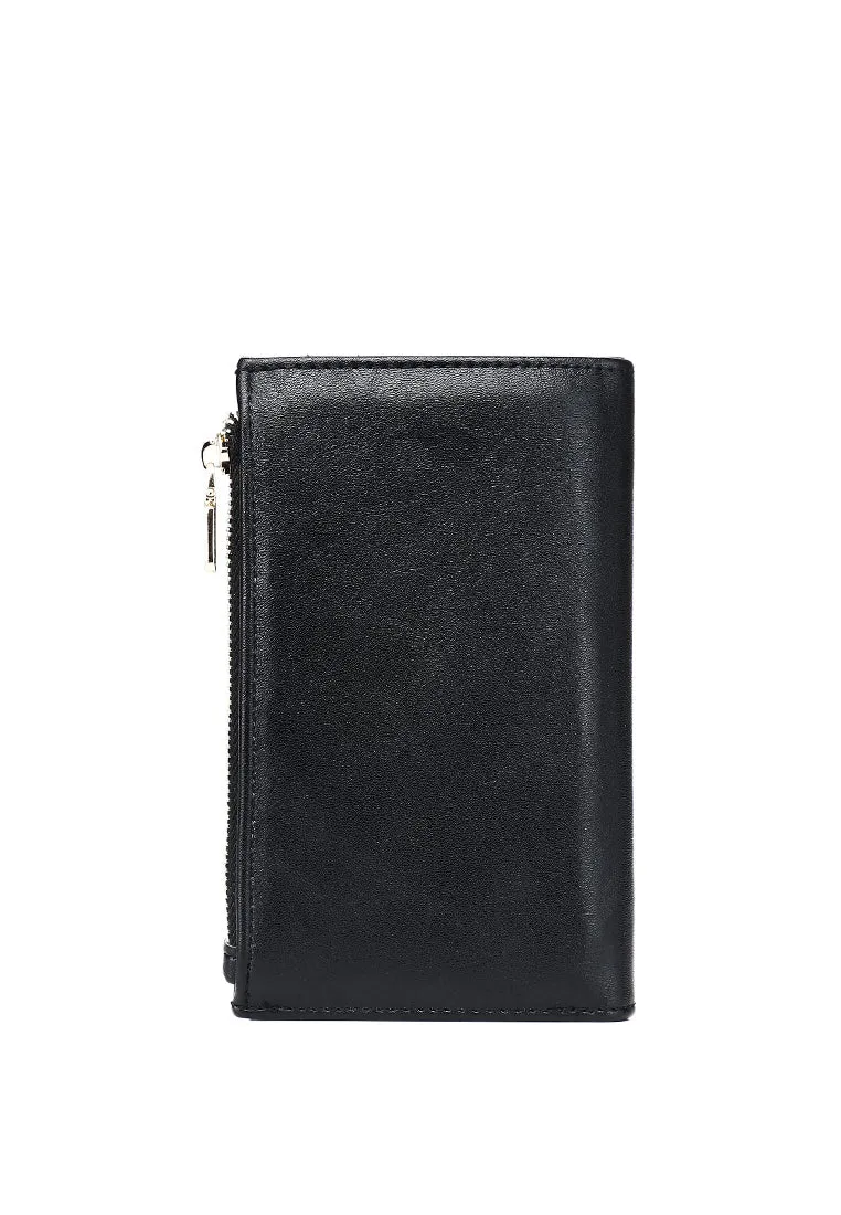 Heya Top-Zip Short Wallet (Black)