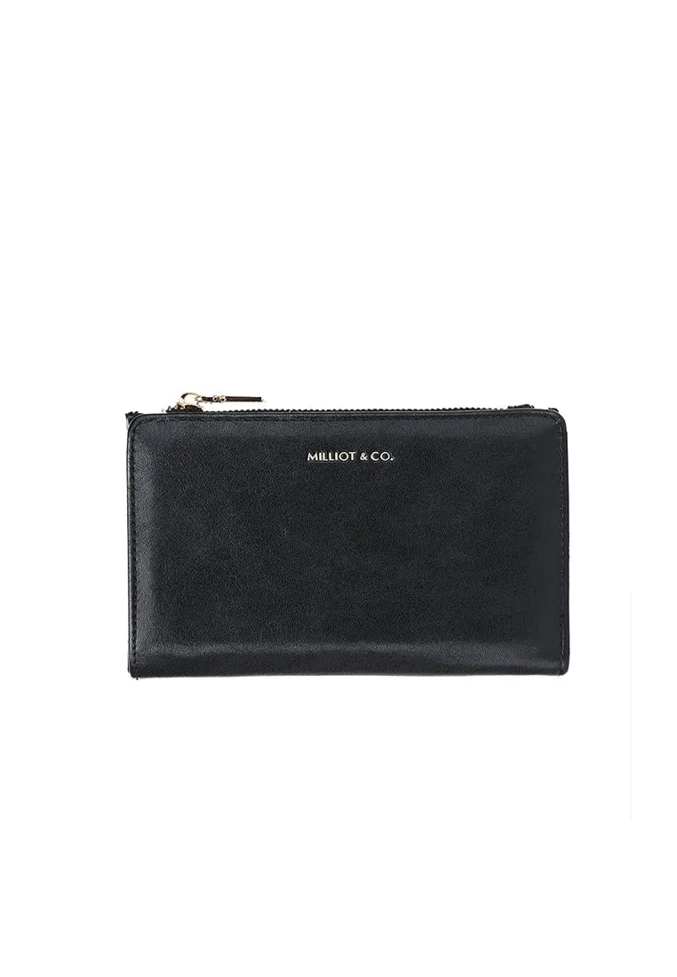 Heya Top-Zip Short Wallet (Black)