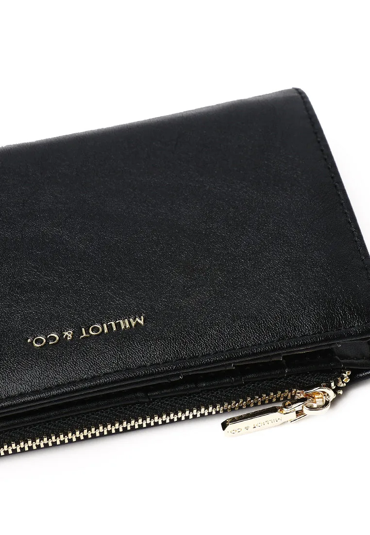 Heya Top-Zip Short Wallet (Black)