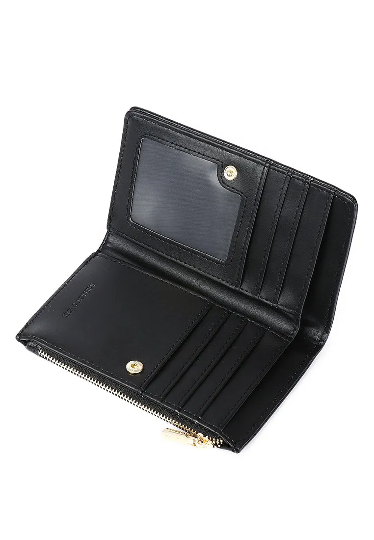 Heya Top-Zip Short Wallet (Black)