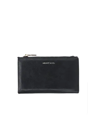 Heya Top-Zip Short Wallet (Black)
