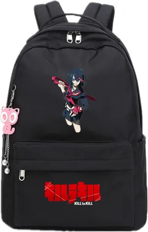 ISaikoy Anime Kill la Kill Backpack Ryuko Matoi Shoulder Bag Bookbag Student School Bag Daypack Satchel D12