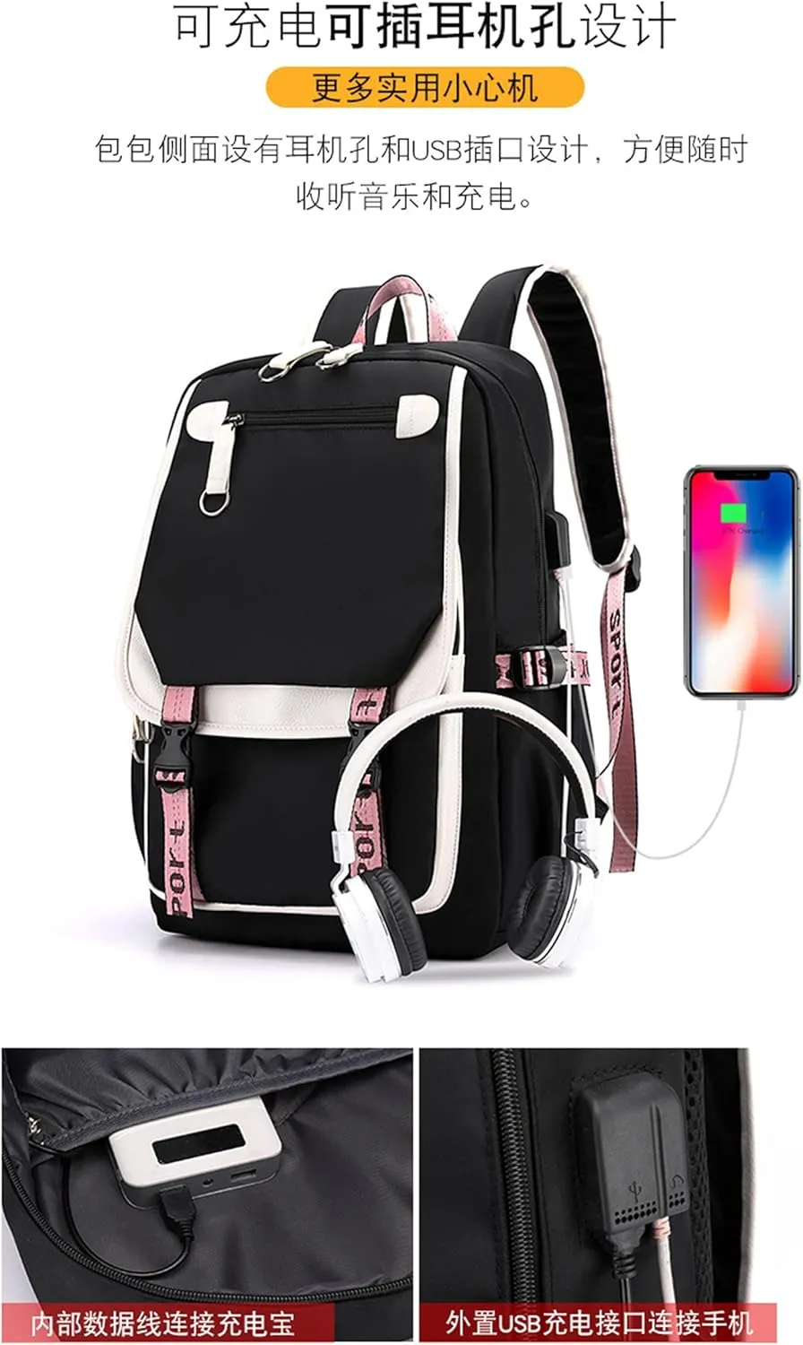 ISaikoy Anime Komi can't communicate Backpack Shoulder Bag Bookbag Student School Bag Daypack Satchel B11