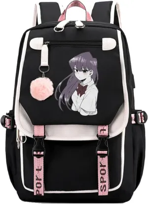 ISaikoy Anime Komi can't communicate Backpack Shoulder Bag Bookbag Student School Bag Daypack Satchel B11