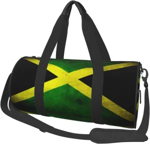 Jamaican Flag Duffel Tote for Men and Women Backpacking Travel and Storage Shoulder Bag