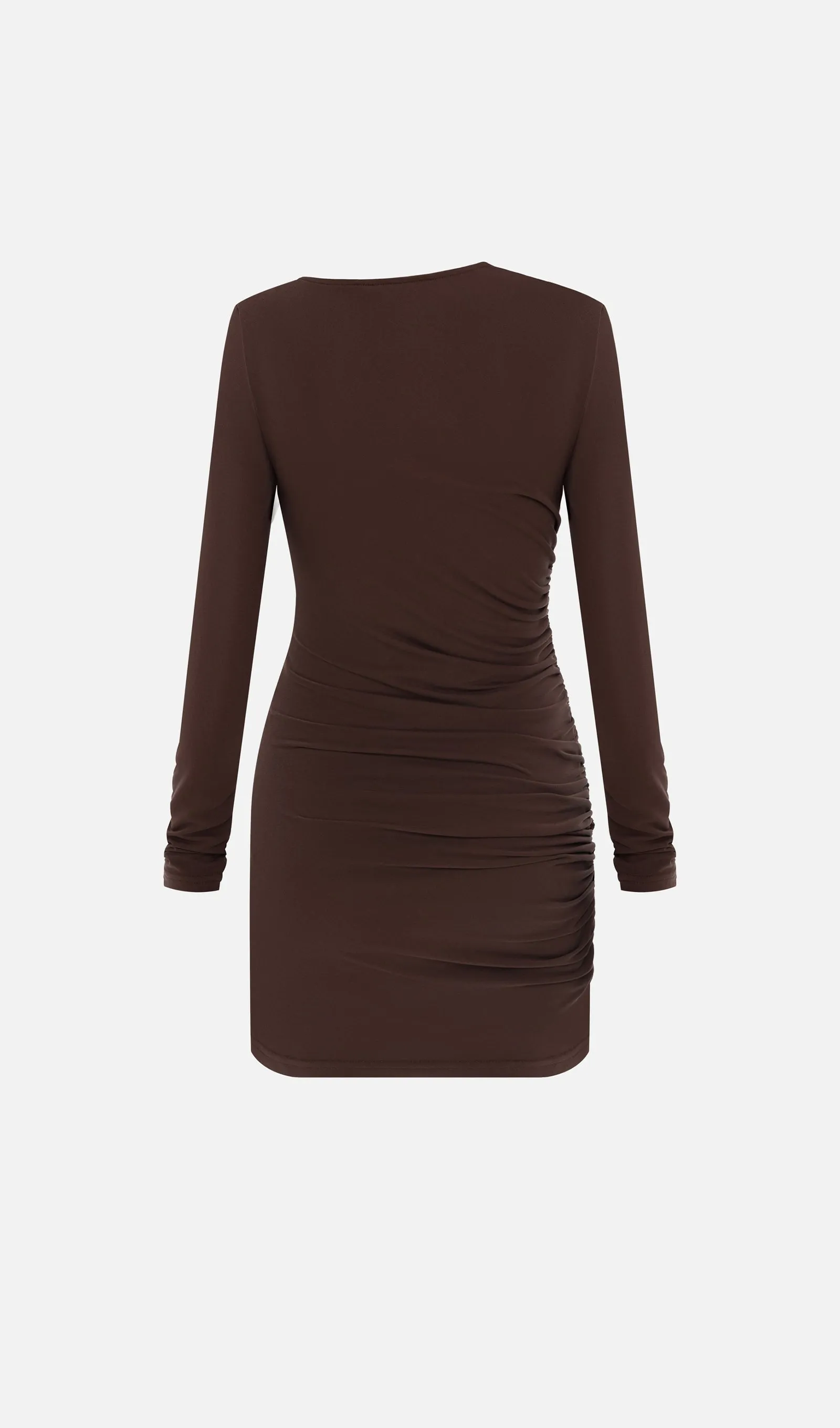 Jersey Pleated Mini Dress