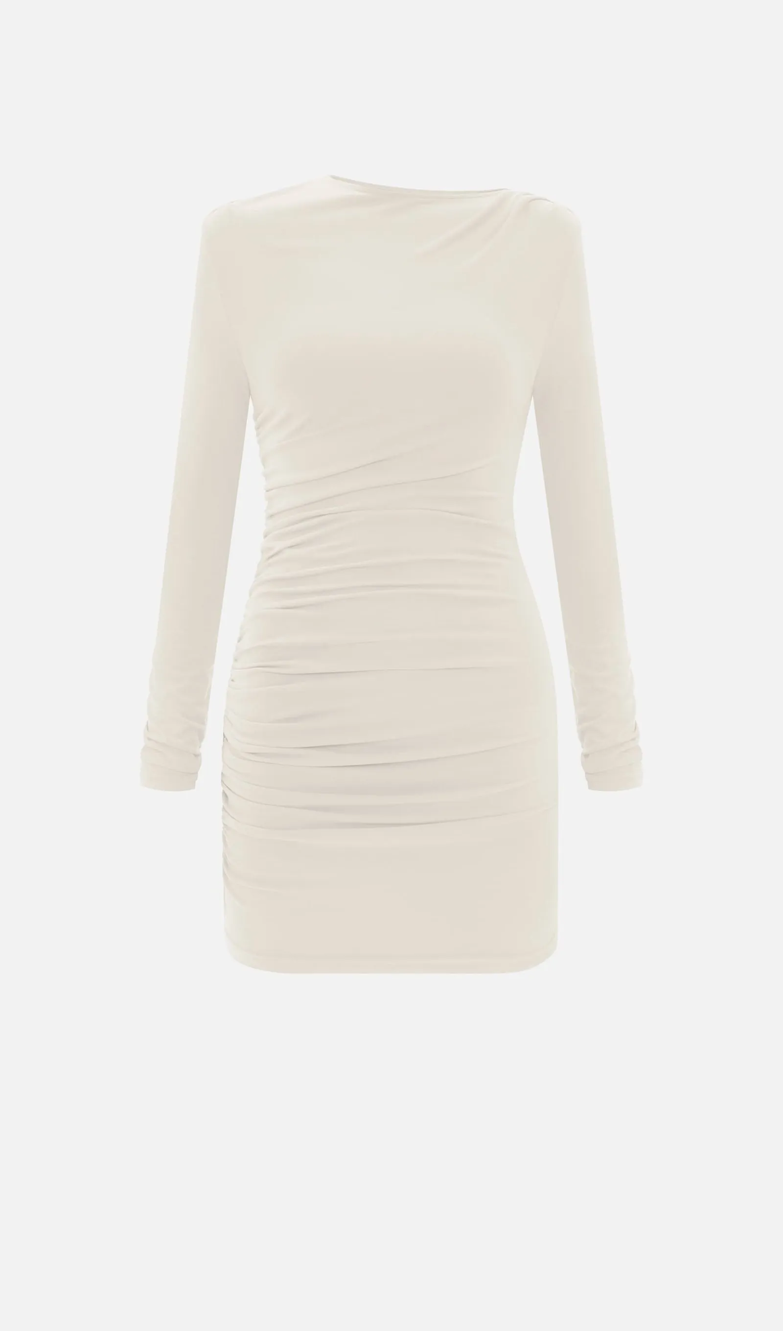 Jersey Pleated Mini Dress
