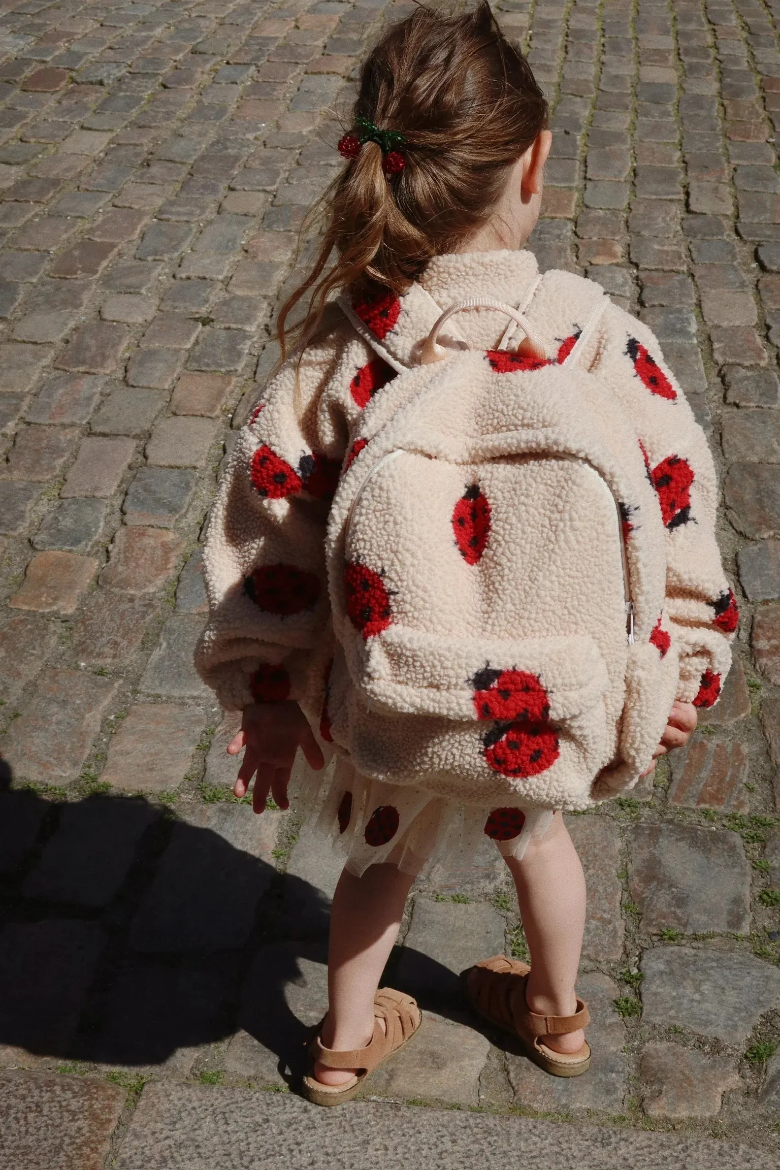 JODY TEDDY BACKPACK GRS - LADYBUG SAND
