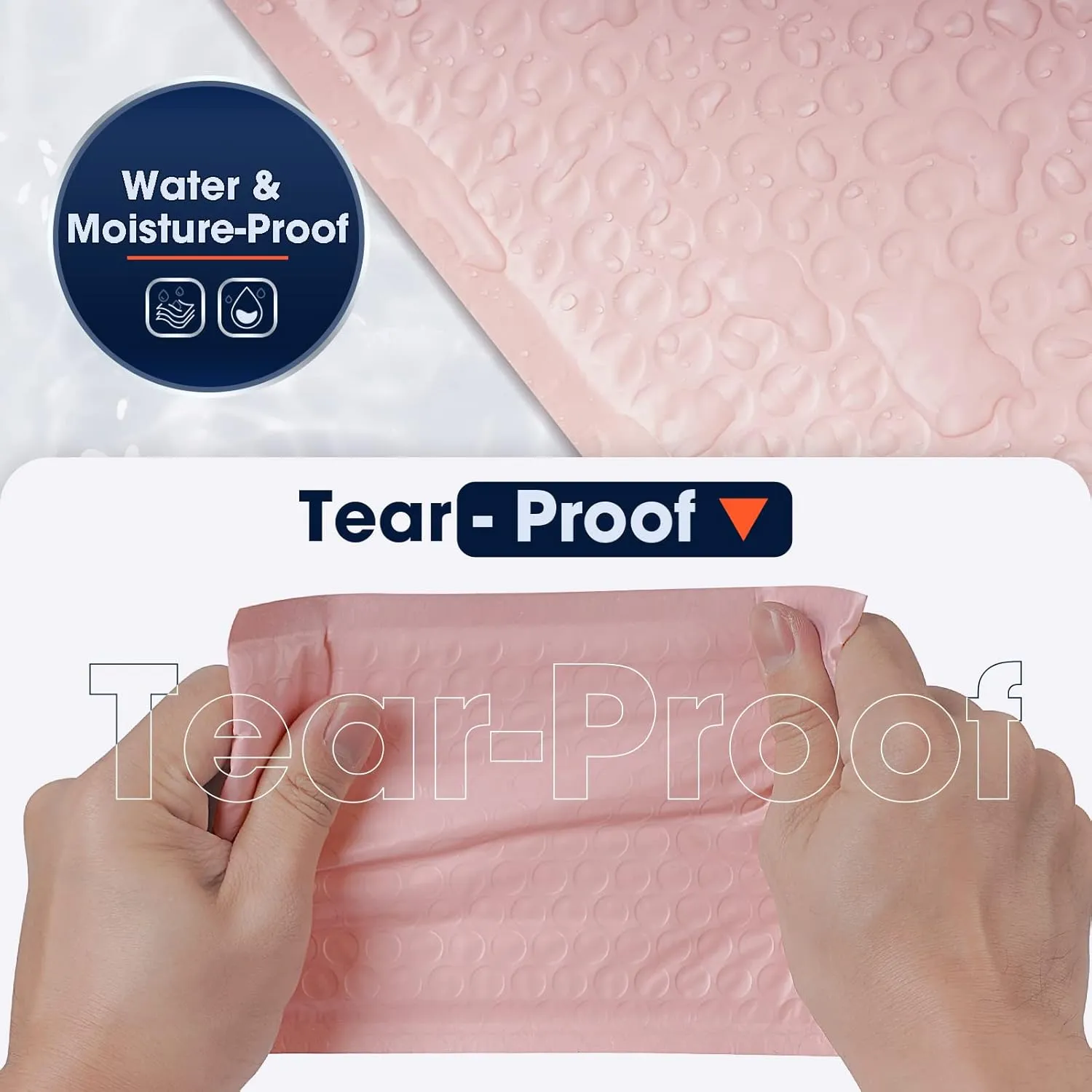 K&MJ 4x8 Bubble Mailer,50 Pc,Sakura Pink Bubble Mailers for Small Business,Padded Envelopes,Tear-Proof Self-Seal Thickened Bubbles Shipping Bags,for Packaging Jewelry,Makeup,Electric Product ect