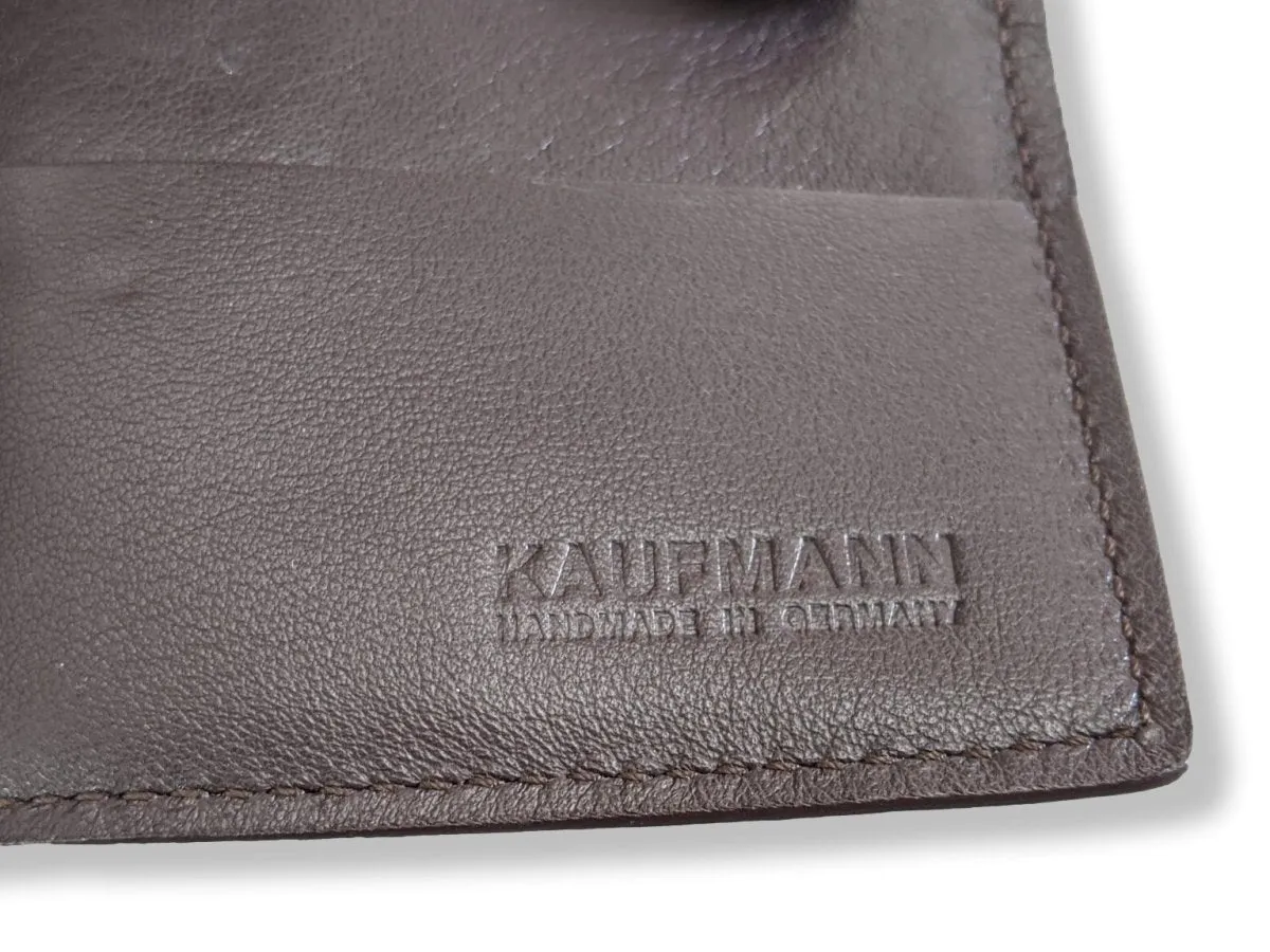 Kaufmann Brown Elephant Skin Money Clip - Card holder Rare New!