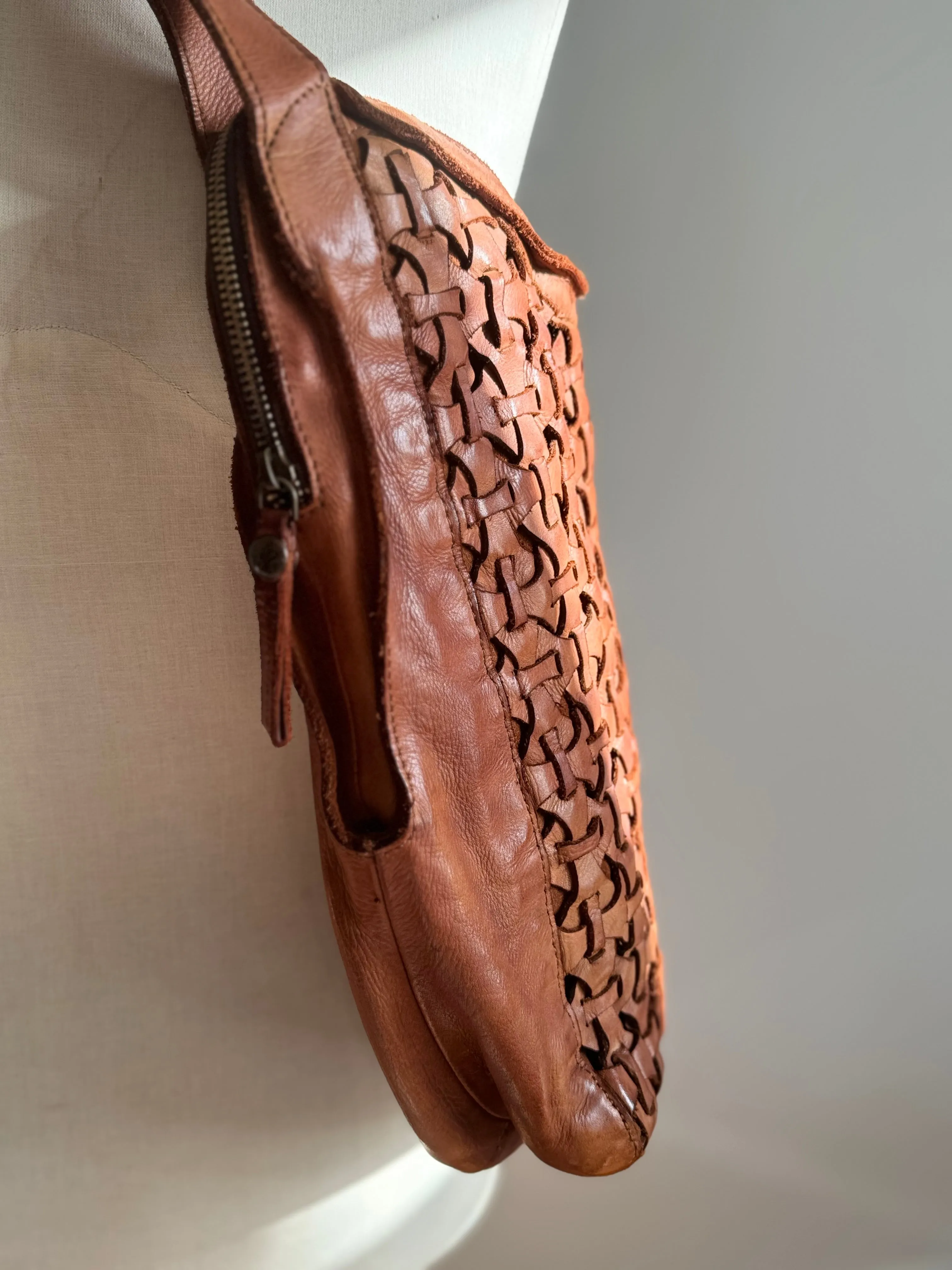 Kompanero Vintage Bag - Large Weaved Shoulder Bag