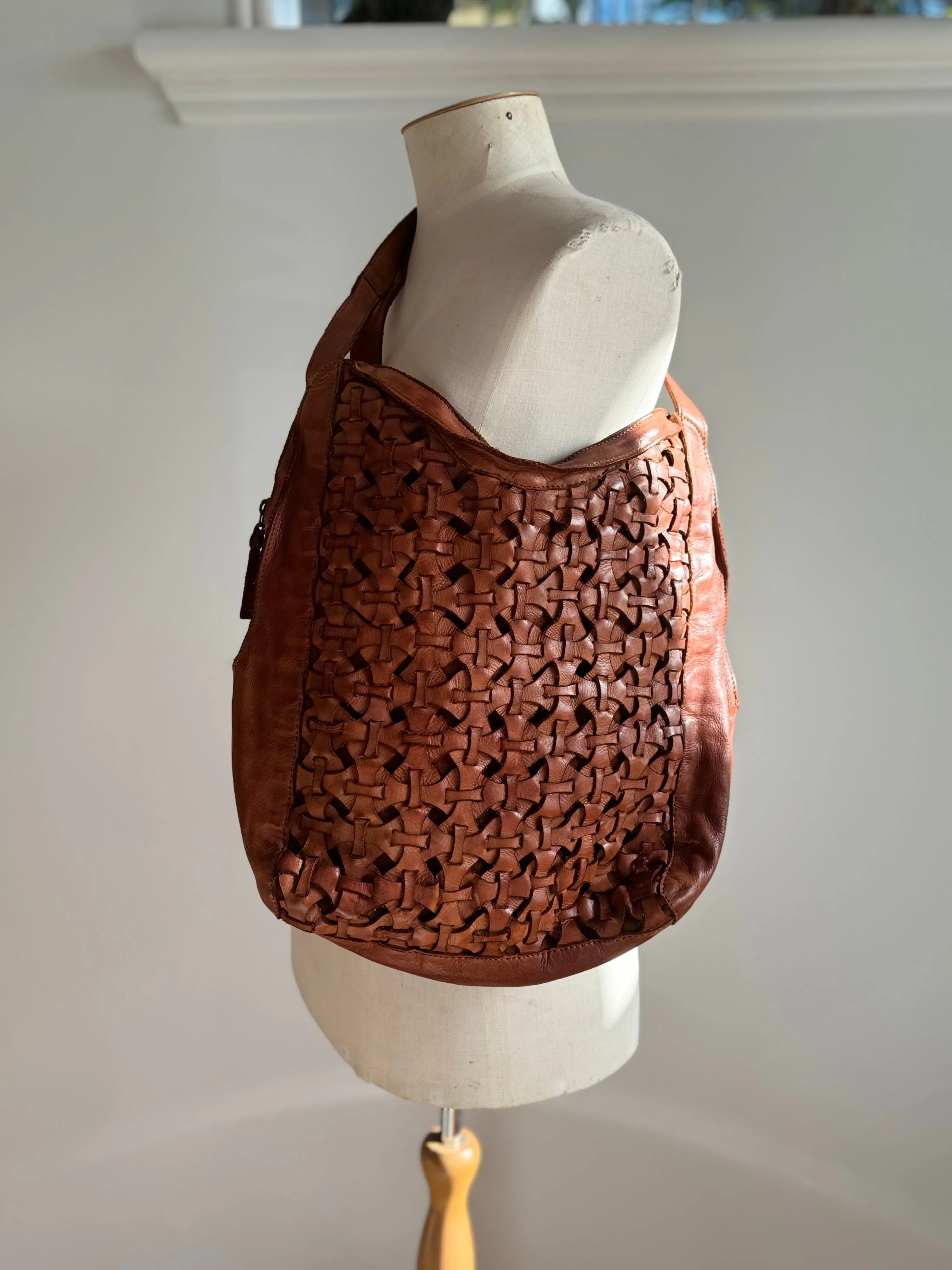 Kompanero Vintage Bag - Large Weaved Shoulder Bag
