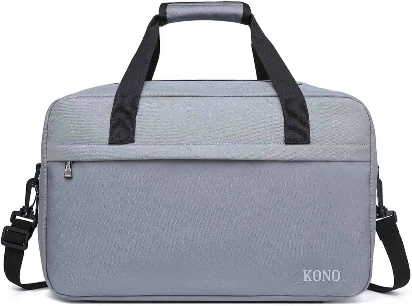 Kono Travel Duffel - 20L Under Seat Carry-On Sports Tote Gym Weekender Overnight Bag - 15.75"x9.84"x7.87" Light Gray