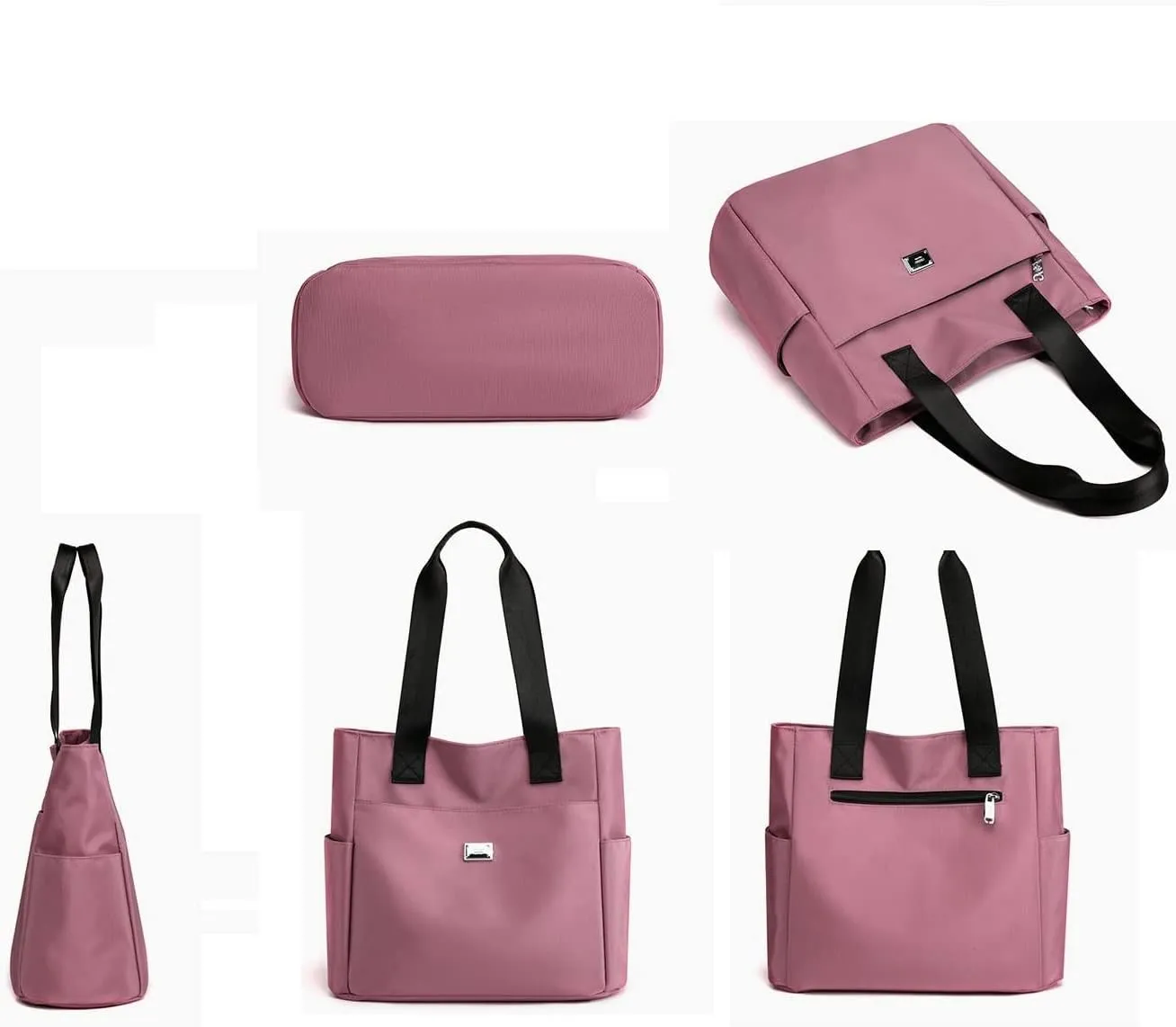 Large Capacity Nylon Bag, Women Tote Bags, Fashion Shoulder Bag, Crossbody Handbag With Pockets, for Everyday Work Travel (Blue)
