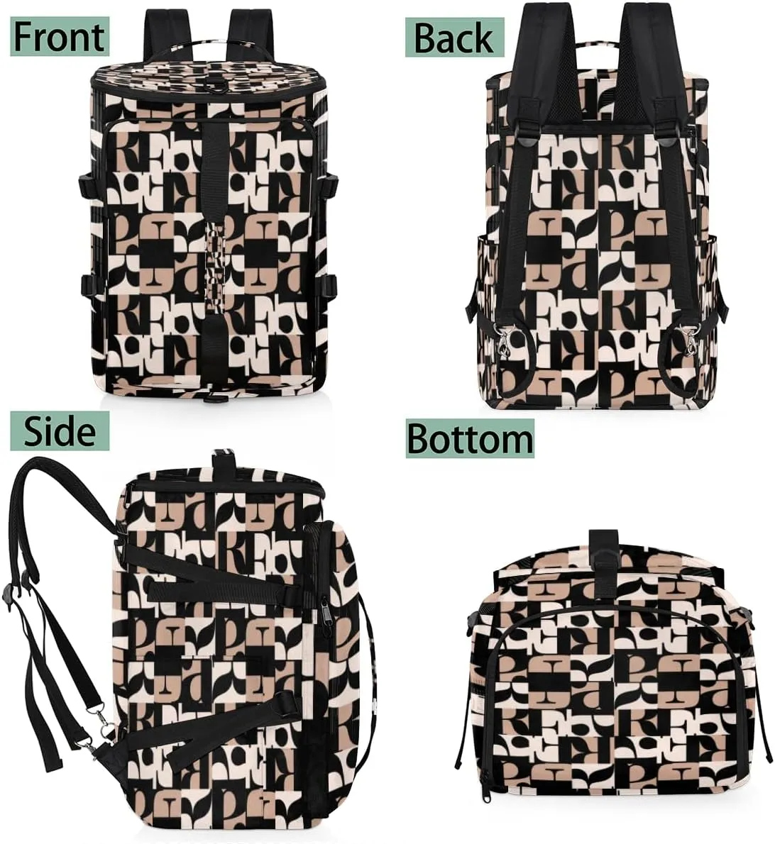 Large Sports Gym Bag With Shoe & Laptop Compartment 47L Waterproof Travel Duffel Bags for Men Women Cartoon English Letter Luggage Backpack Duffle Bag
