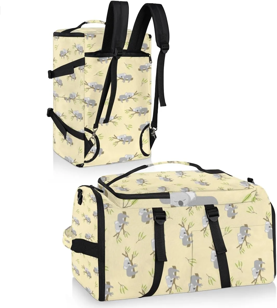Large Sports Gym Bag With Shoe & Laptop Compartment 47L Waterproof Travel Duffel Bags for Men Women Cartoon Koala Luggage Backpack Duffle Bag