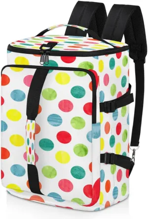 Large Sports Gym Bag With Shoe & Laptop Compartment 47L Waterproof Travel Duffel Bags for Men Women Colorful Circles Luggage Backpack Duffle Bag