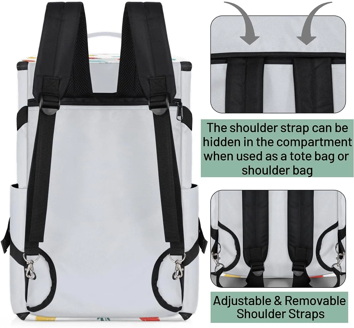 Large Sports Gym Bag With Shoe & Laptop Compartment 47L Waterproof Travel Duffel Bags for Men Women Colorful Strawberry Luggage Backpack Duffle Bag