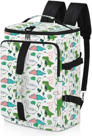 Large Sports Gym Bag With Shoe & Laptop Compartment 47L Waterproof Travel Duffel Bags for Men Women Cute Dino Luggage Backpack Duffle Bag