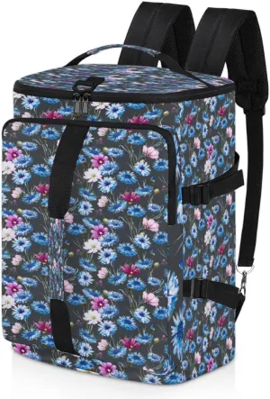 Large Sports Gym Bag With Shoe & Laptop Compartment 47L Waterproof Travel Duffel Bags for Men Women Daisy Design Luggage Backpack Duffle Bag