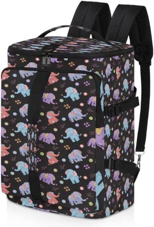 Large Sports Gym Bag With Shoe & Laptop Compartment 47L Waterproof Travel Duffel Bags for Men Women Elephant Lover Luggage Backpack Duffle Bag