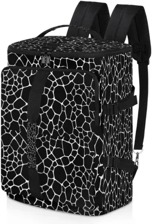 Large Sports Gym Bag With Shoe & Laptop Compartment 47L Waterproof Travel Duffel Bags for Men Women Giraffe Skin Luggage Backpack Duffle Bag