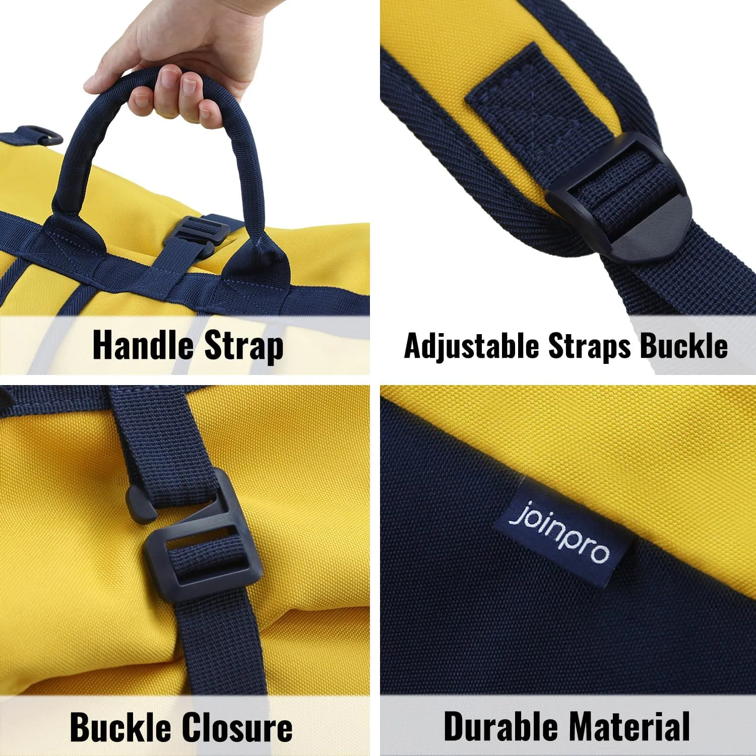 Laundry Bag Backpack, 125L Extra Large Travel Laundry Bags with Shoulder Straps, Adjustable & Extendable Design, Laundry Hamper Bag with 3 Pockets for Laundromat, College, Travel, Camping