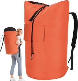 Laundry Bag Backpack, Extra Large Backpack Laundry Bag For College Students, Laundry Bags With Straps, Laundry Duffle, Dirty Clothes Bag, Heavy Duty Laundromat Bag, Dorm Room Essentials for Apartment