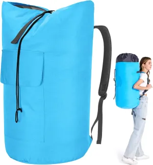 Laundry Bag With Straps 115L, Dorm Room Essentials for College, Heavy Duty Laundry Backpack, Extra Large Backpack Laundry Bag for Apartment, Laundromat, Camping, College Freshman Must Haves