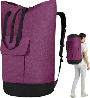 Laundry Bags Extra Large Heavy Duty, 115L Laundry Bag Backpack for College, Laundry Backpack, Laundry Bags with Straps, Large Laundromat Bag, College Dorm Essentials for Guys