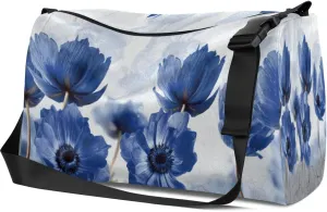 Leather Sport Gym Bag Flower Survives In The Wilderness Weekender Bag for Women and Men Carry On Bag Flowering Travel Duffel Bag