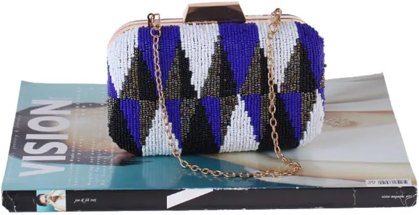 Leisure Women's Handheld Dinner Bag Beaded Embroidery Bag