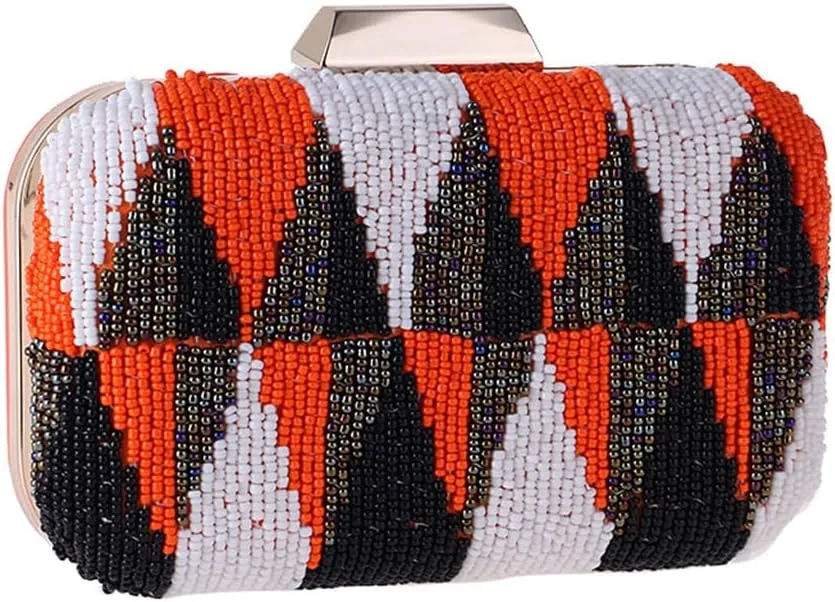 Leisure Women's Handheld Dinner Bag Beaded Embroidery Bag