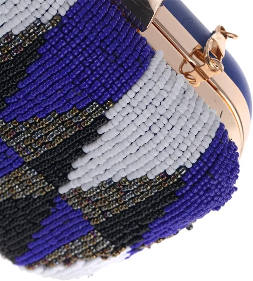 Leisure Women's Handheld Dinner Bag Beaded Embroidery Bag