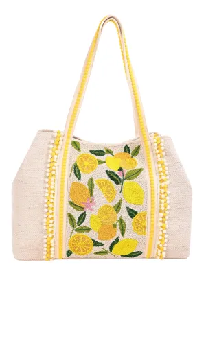 Lemonade Beaded Tote