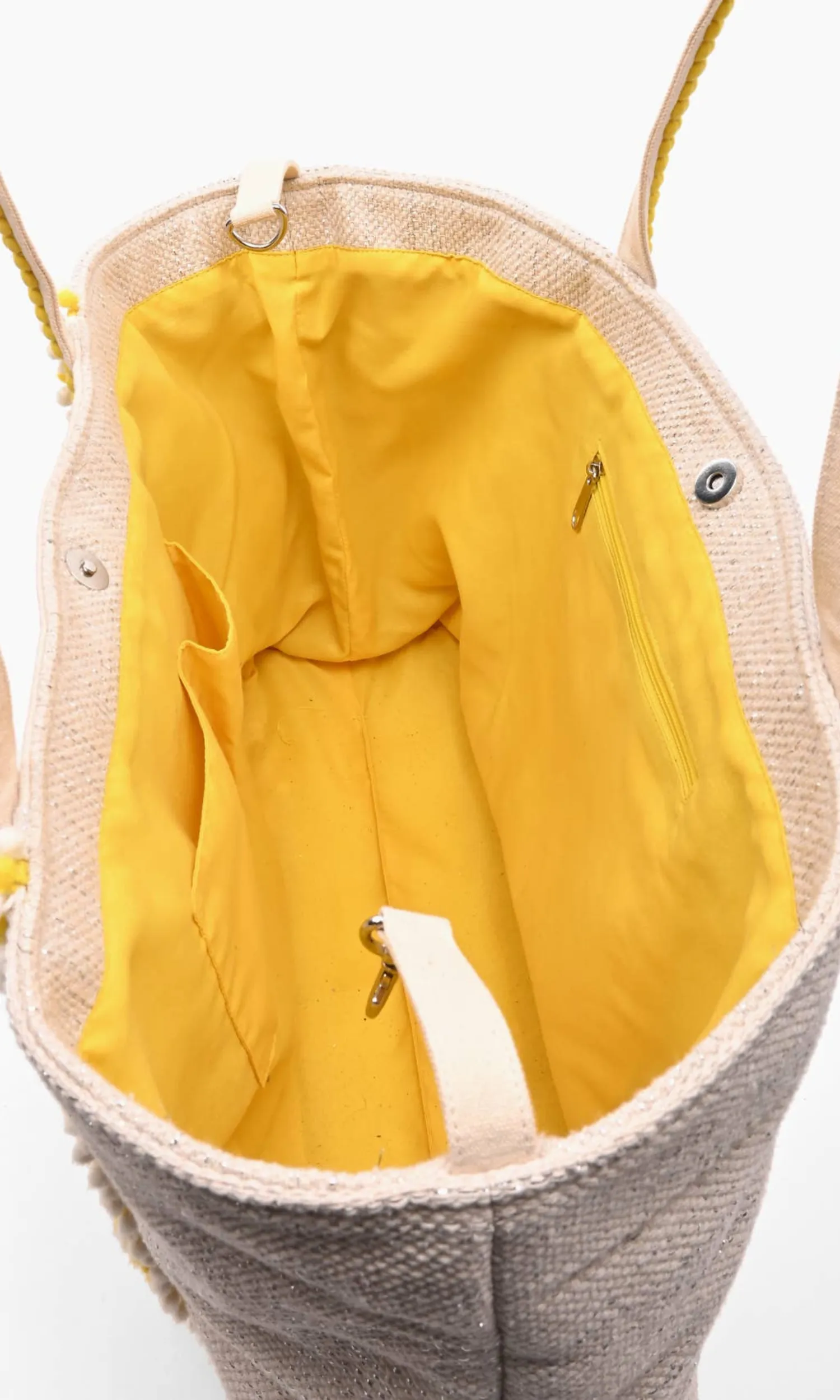 Lemonade Beaded Tote