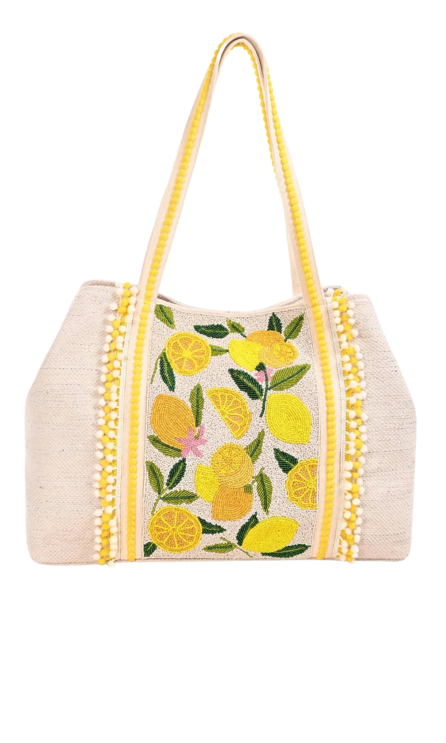 Lemonade Beaded Tote