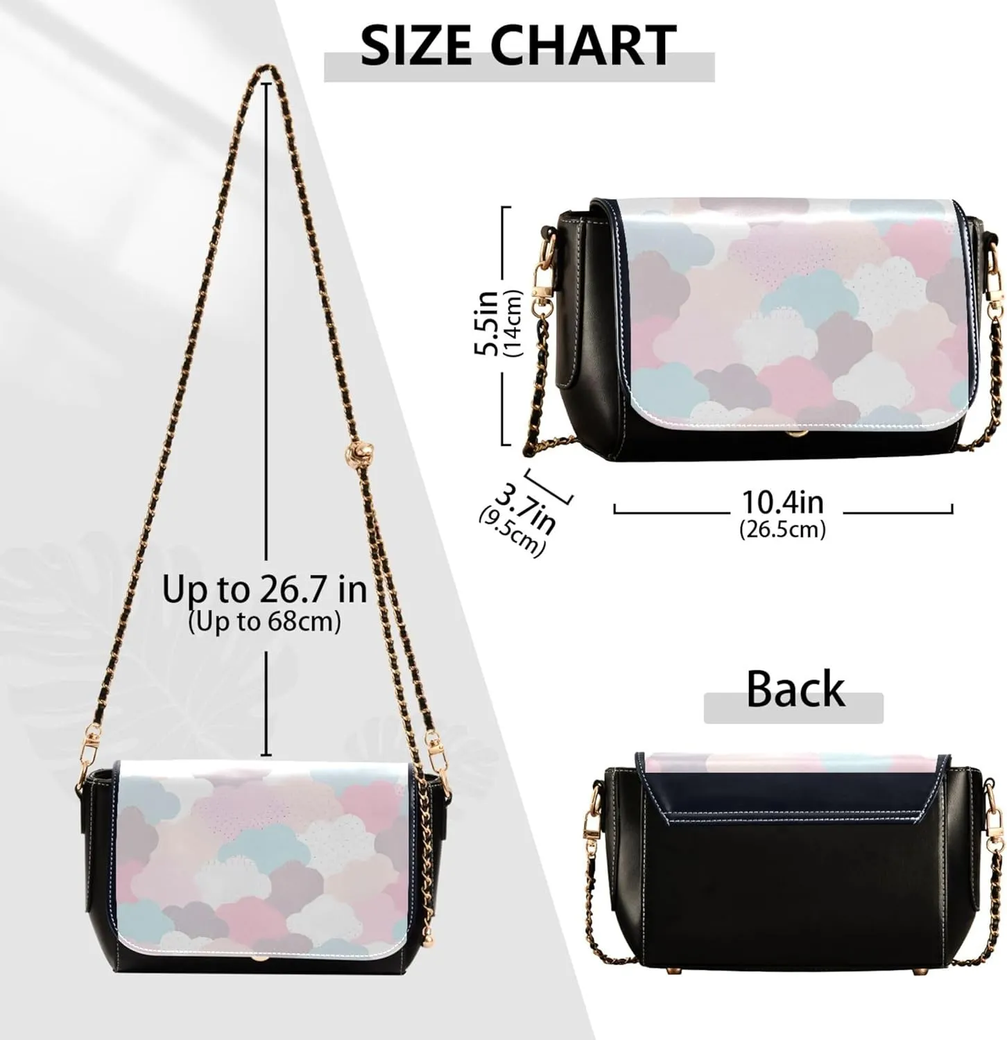 Leopard Jaguar Print Pink PU Leather Shoulder Bag Waterproof Women Crossbody Bag Purses Trendy Purse with Chain Strap