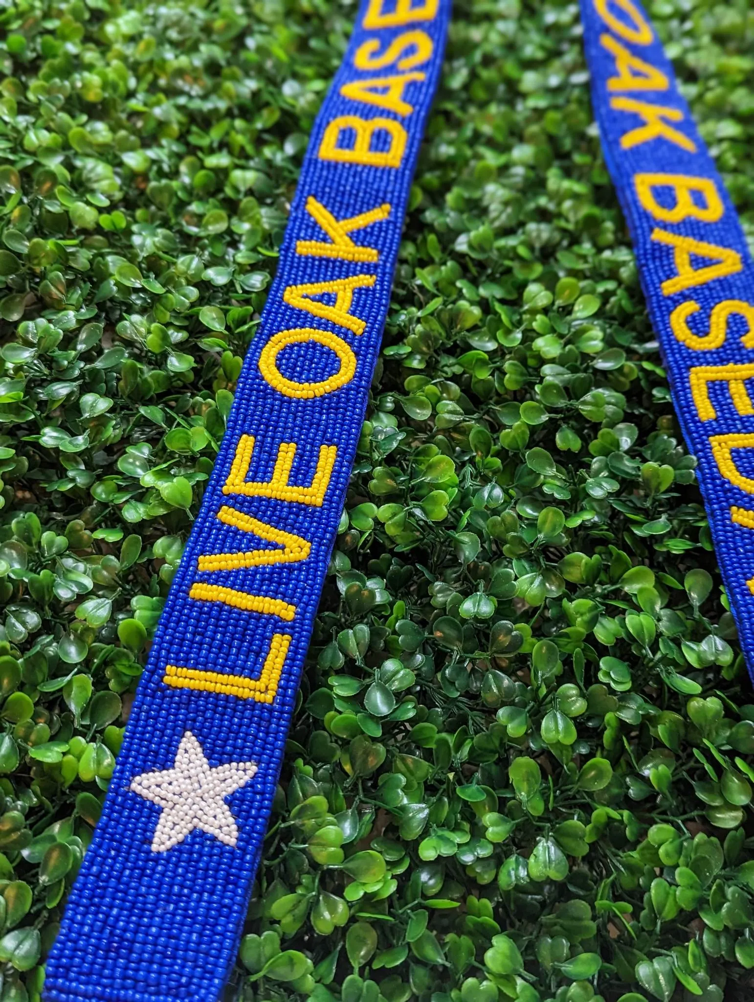 Live Oak Baseball | Custom Beaded Purse Strap