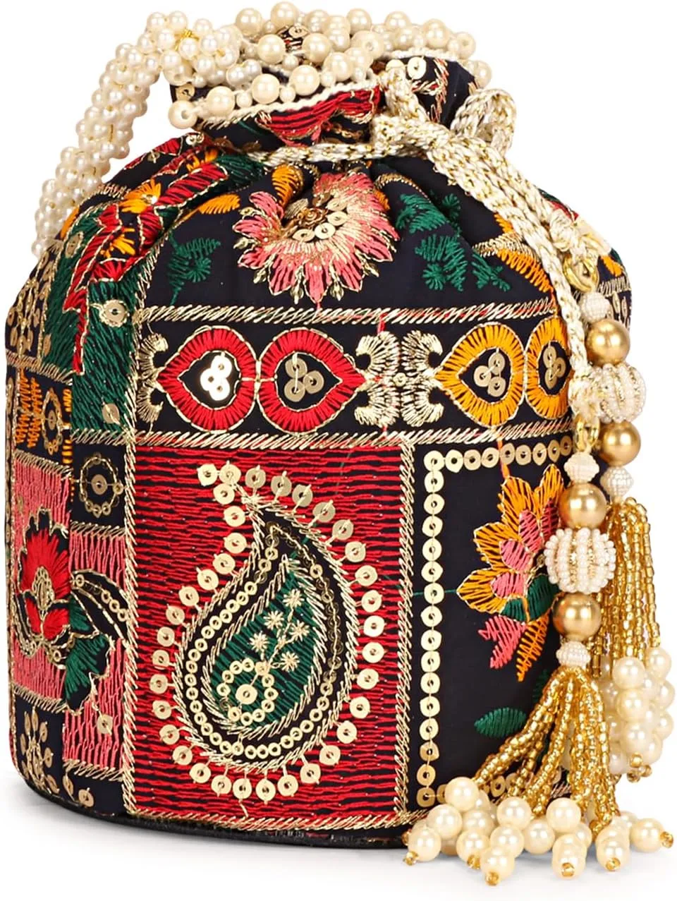 LONGING TO BUY Indian Sequence Potli Bag For Women, Wedding Potli Bags For Women, Ethnic Potli Bags For Enagement Party