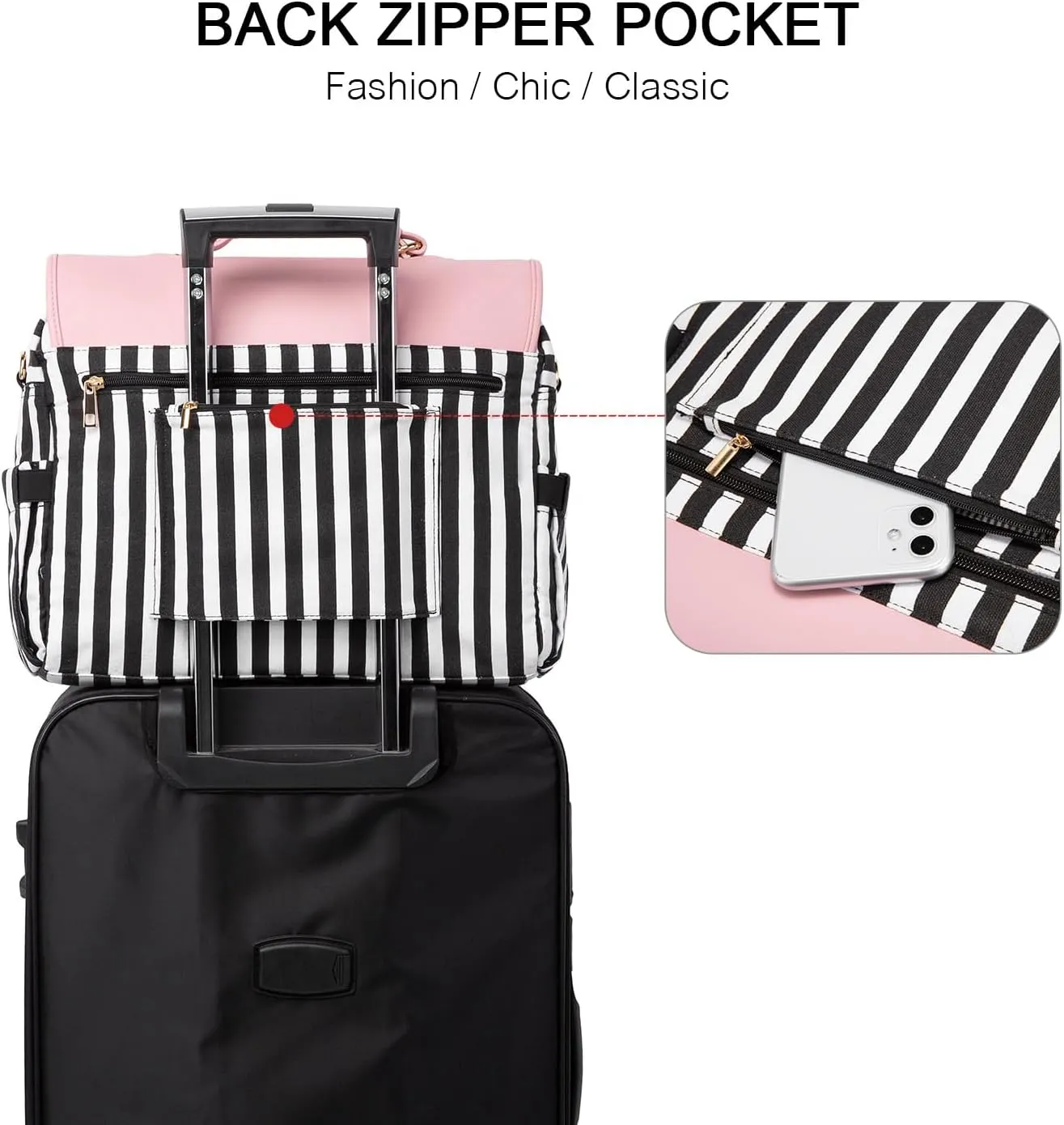 LOVEVOOK Laptop Bag for Women Large Capacity Computer Bags Cute Messenger Bag Briefcase Business Work Bags Purse, 15.6inch, Pink-Pro