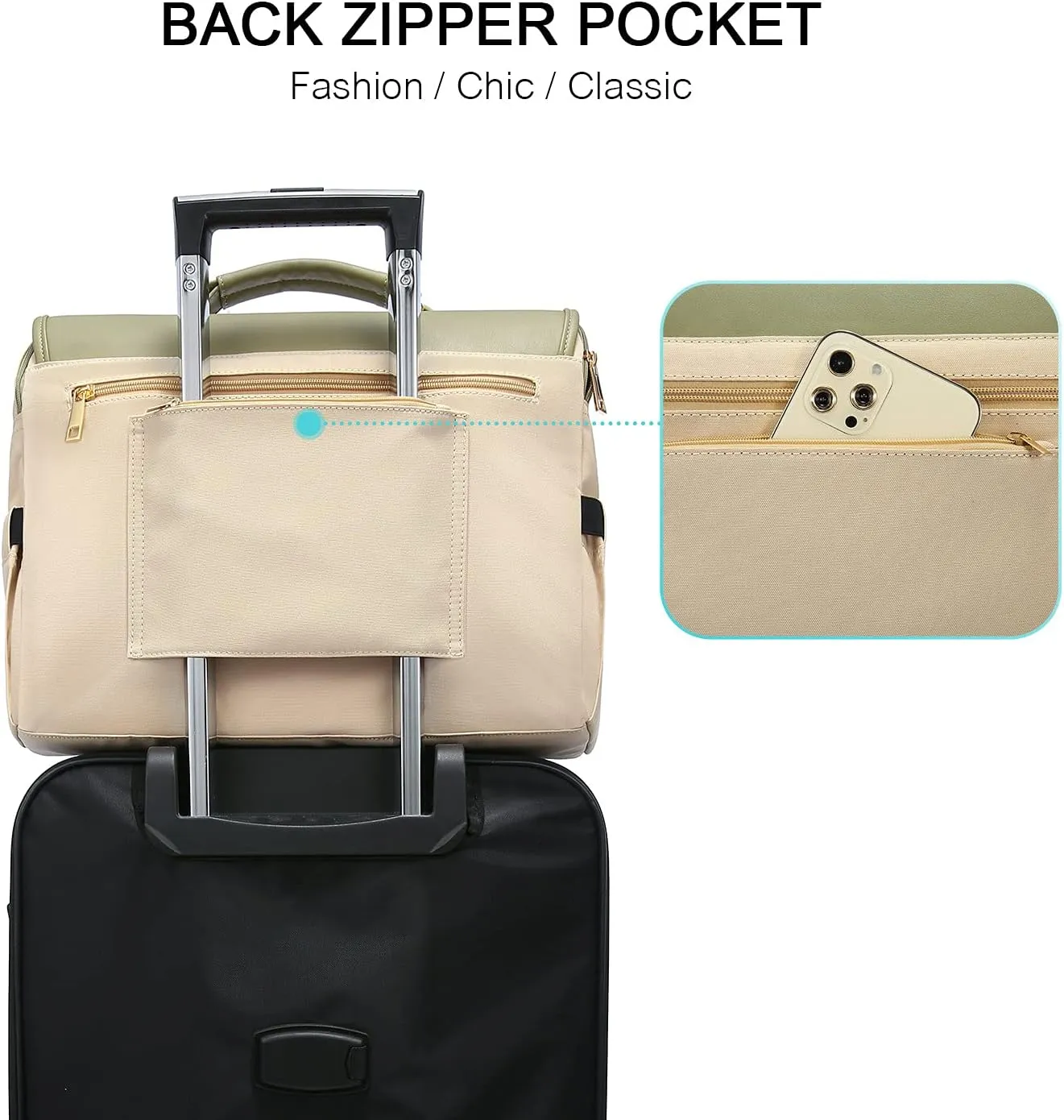 LOVEVOOK Laptop Bag for Women, Large Capacity Computer Teacher Bags Work Business Bags Tote Briefcase Purse, Cute Shoulder Messenger Bag Laptop Sleeve Case, 15.6inch, Black Stripe Brown