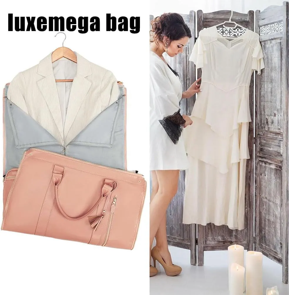 Luxemega Bag, 2 In 1 Luxemega Bag with Wheels, Luxemega Travel Bag Carry On, Convertible Duffel Bag Large Overnight Bags (A-01)