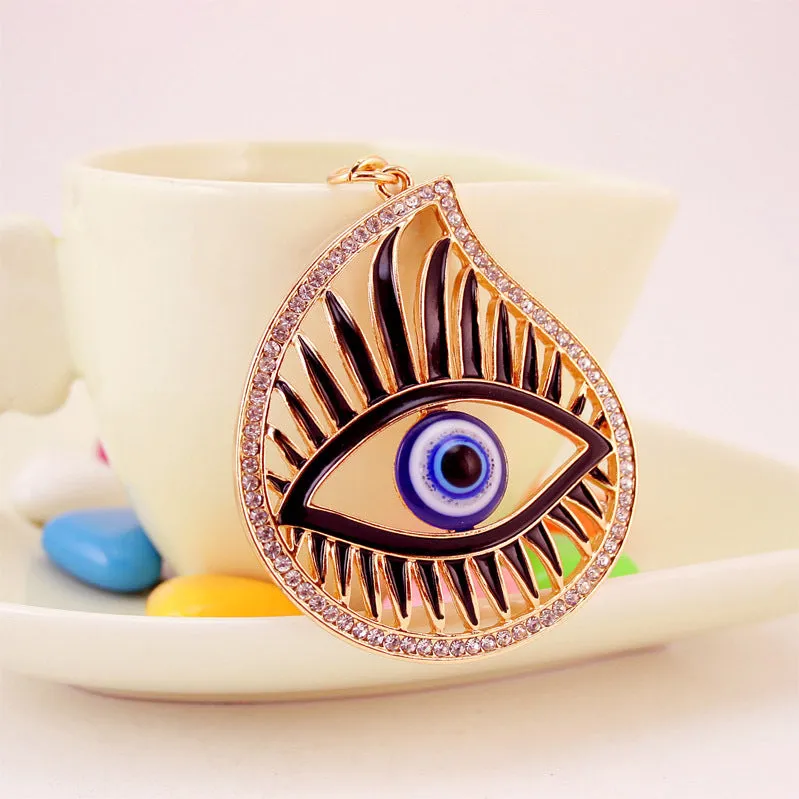 Luxury Diamond Devil Eye Keychain