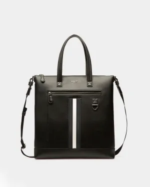 Mahir Recycled Leather Tote Bag In Black