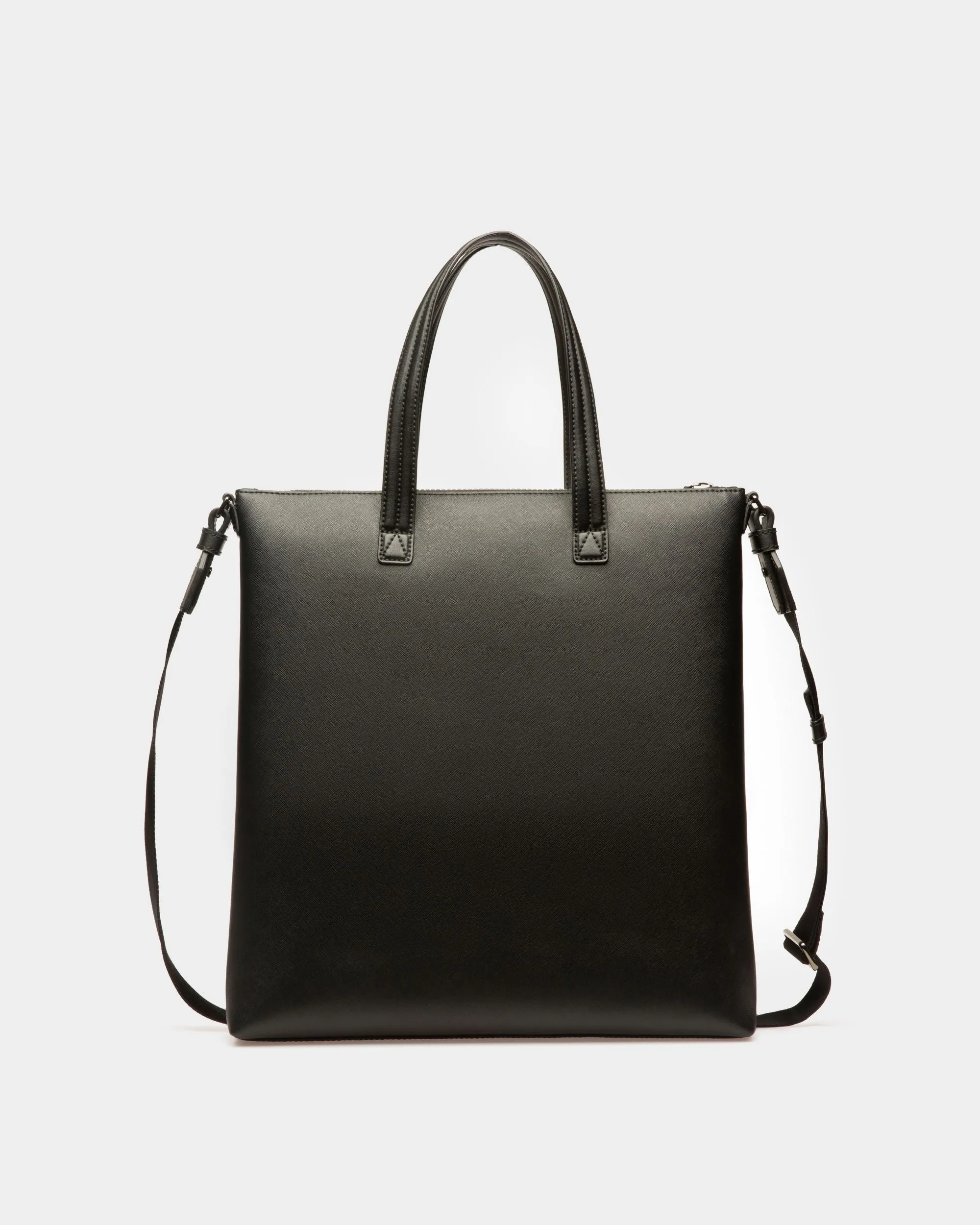 Mahir Recycled Leather Tote Bag In Black