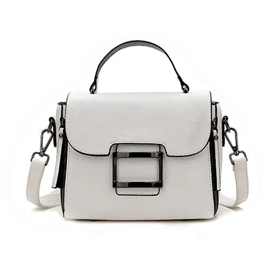 MAIYAYA 2019 New White Crossbody Bags For Women High Quality PU Women Messenger Bags Fashion Flap Totes For Girls Sac A Main