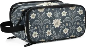 Makeup Bag Travel Toiletry bag Vintage Morris Pattern Hanging Large Capacity Cosmetic Bags Make Up Bag Organizer for Women Men